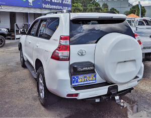 2015 Toyota Land Cruiser Prado White Rear Quarter