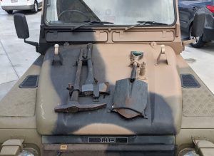 1990 Land Rover 110 FFR Military Bonnet Tools