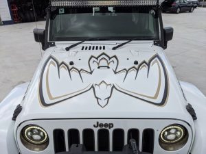 2018 Jeep Wrangler Golden Eagle White Bonnet